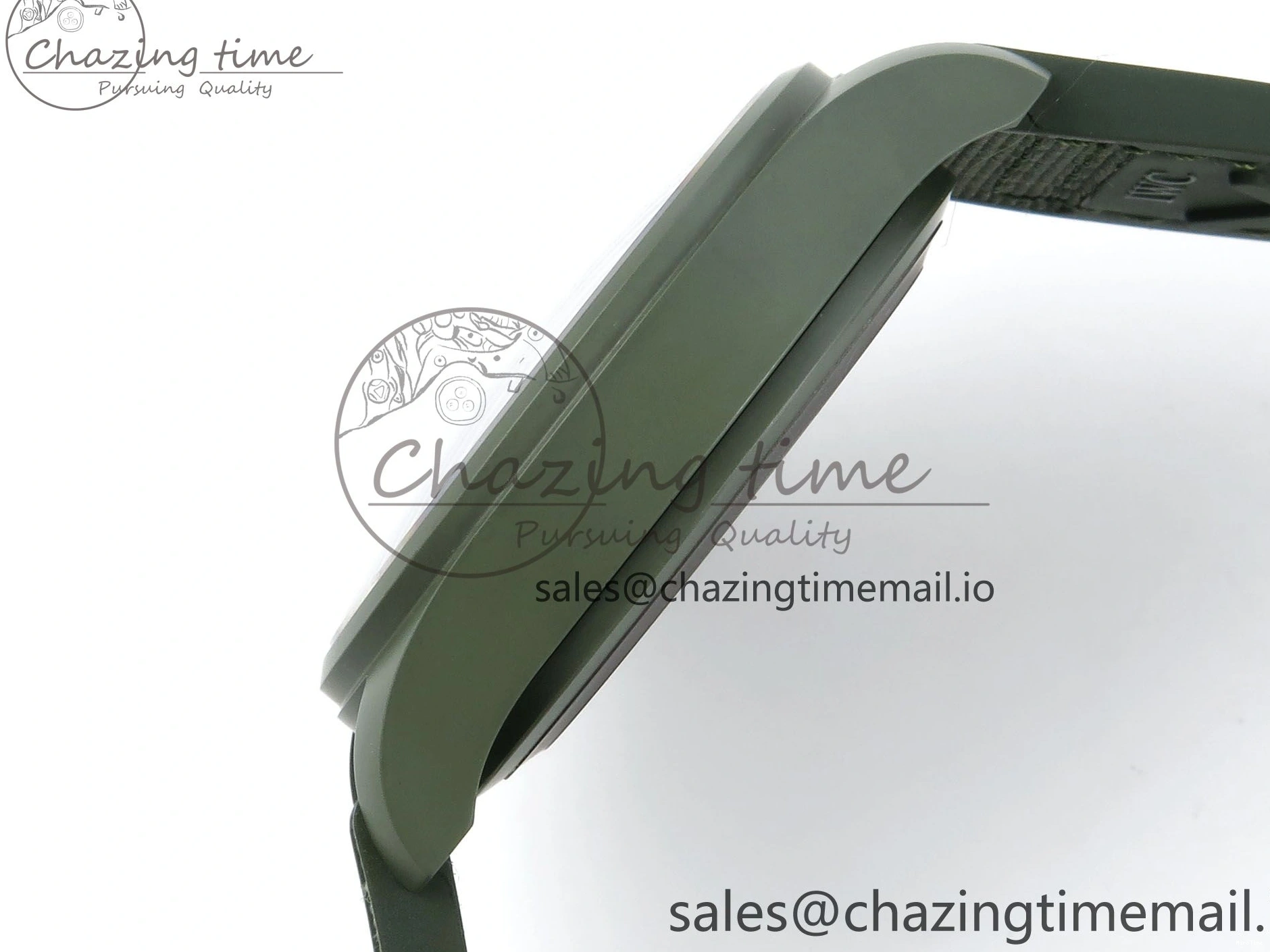 MIROTIME 0515 Big Pilot IW329802 M+F 1:1 Best Edition Green Dial on Green Nylon Strap MY Unique 7002